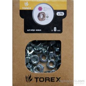 Çetin DIN-934 M8 75 Adet 8 mm 75 Adet Altı Köşe Somun