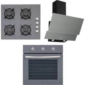 Çetintaş Evii GR 5212 - GR 848 - GR 55221 Gri 3'lü Ankastre Set