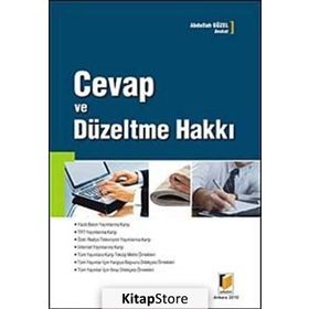 Cevap ve Düzeltme Hakkı - Abdullah Güzel