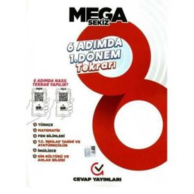 Cevap Yayınları 8. Sınıf Mega 6 Adımda 1. Dönem Tekrarı