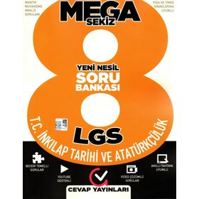 Cevap Yayınları 8. Sınıf Mega Yeni Nesil İnkılap Soru Bankası