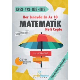 Cevdet Özsever Yayınları Matematik 10 Net Cepte Kpss Yks Dgs Ales