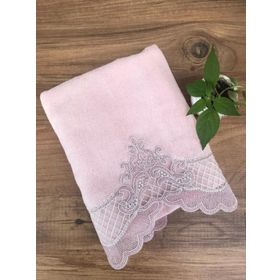 Çeyiz Bahçesi 50x90 cm Pudra Neva Kadife Havlu