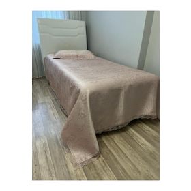 Ceyiz Bahcesi Annoow Tek Kisilik Brokar Yatak Ortusu Pike Takimı
