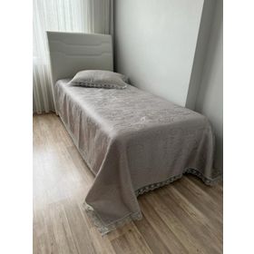 Çeyiz Bahçesi Brokar Tek Kişilik Yatak Örtüsü
