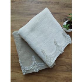 Çeyiz Bahçesi Feel 2 Adet 50x90 cm Kadife Havlu Takımı