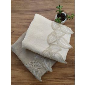 Çeyiz Bahçesi Leaf 2 Adet 50x90 cm Havlu Takımı