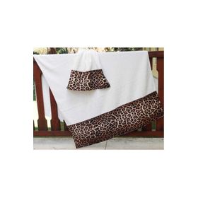 Çeyiz Bahçesi Leopar Bambu 50x90 cm havlu ve 100x160 cm Banyo Havlusu Hamam Takımı