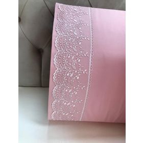 Çeyiz Bahçesi Lina 2 Adet 50x70 cm Fransız Güpürlü Pudra Yastık Kılıfı
