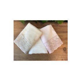 Çeyiz Bahçesi Lina 3 Adet 50x90 cm Fransız Dantelli Havlu Takımı