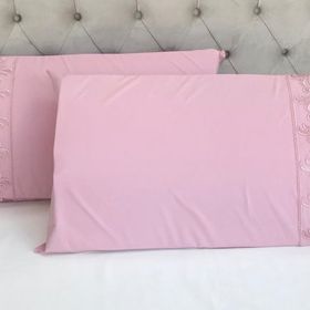 Çeyiz Bahçesi Sarmaşık 2 Adet 50x70 cm Fransız Güpürlü Pudra Yastık Kılıfı