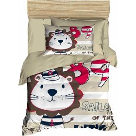 Çeyiz Diyarı 177855-16 Dijital Baskılı 3d Bebek Sailor Kahve Nevresim Takımı