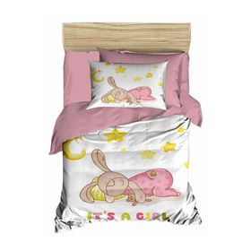 Çeyiz Diyarı 177855-18 Dijital Baskılı 3d Bebek Night Pudra Nevresim Takımı