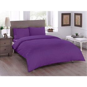 Çeyiz Diyarı 200x200 cm Pure Mürdüm Çift Kişilik Nevresim Seti