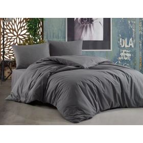 Çeyiz Diyarı Almond Antrasit Tek Kişilik Nevresim Takımı