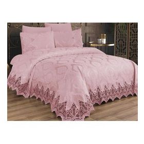 Çeyiz Diyarı Bellisimo Pudra Çift Kişilik Pike Takımı Seti