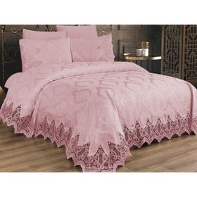 Çeyiz Diyarı Bellisimo Pudra Çift Kişilik Pike Takımı Seti
