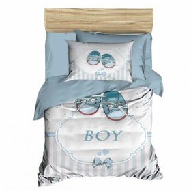 Çeyiz Diyarı Dijital Baskılı Su Yeşili 3d Bebek Nevresim Takımı