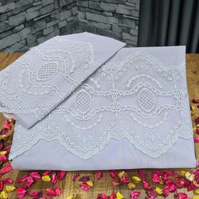 Çeyiz Diyarı Fransız Dantelli Gri Eslem Çeyizlik Nevresim Takımı
