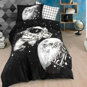 Çeyiz Diyarı Galaxy Siyah Tek Kişilik Nevresim Takımı