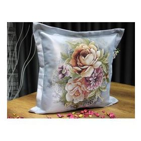 Çeyiz Diyarı Goblen 2 Adet 60x60 cm Gri Kırlent Kılıfı