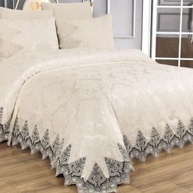 Çeyiz Diyarı Ivory Krem Çift Kişilik Pike Takımı Seti