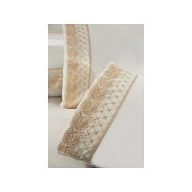 Çeyiz Diyarı Krem Cappuccino Fransız Dantelli Suzan Çeyizlik Nevresim Takımı