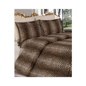 Çeyiz Diyarı Leopar Çift Kişilik Yatak Örtüsü
