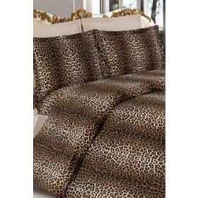 Çeyiz Diyarı Leopar Çift Kişilik Yatak Örtüsü