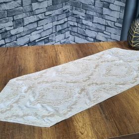 Çeyiz Diyarı Mina 40x120 cm Krem Lüx Runner