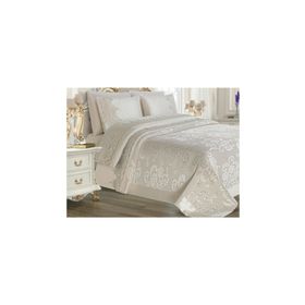 Çeyiz Diyarı Violet Krem Pike Takımı 6 Parça
