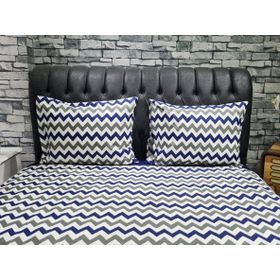 Çeyiz Diyarı Zigzag Lacivert Çift Kişilik Nevresim Takım