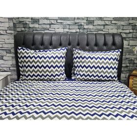 Çeyiz Diyarı Zigzag Lacivert Çift Kişilik Nevresim Takım