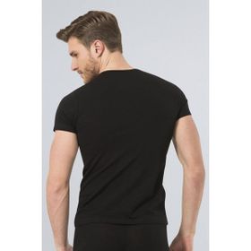 Ceyizalisverisi Siyah M Türen Erkek Likralı T-Shirt