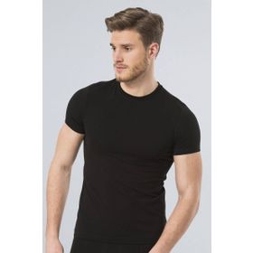 Ceyizalisverisi Siyah XL Türen Erkek Likralı T-Shirt