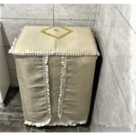 Çeyizci Sokağı Cappucino Lüks Simli Çamaşır Makinesi Örtüsü