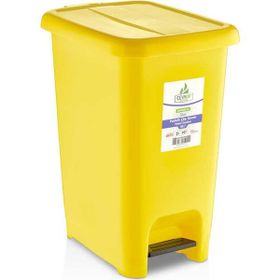 Ceymop Sarı Slim Pedallı 30 lt Çöp Kovası