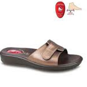 Ceyo 9200-12 Bakır Topuk Jelli Anatomik Taban Kadın Terlik