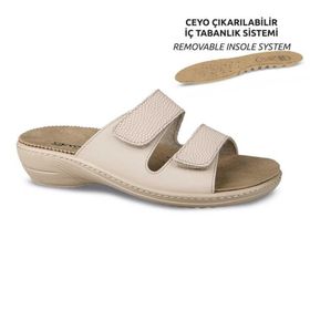 Ceyo 9855-11 Camel Anatomik Kadın Terlik