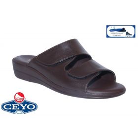 Ceyo 9863-10 Kahverengi Kadın Terlik
