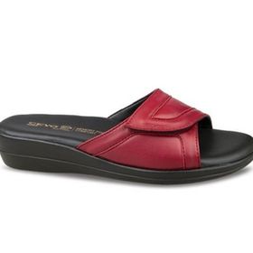 Ceyo 9863-36 Bordo Anatomik Taban Cırtlı Kadın Terlik