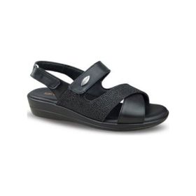 Ceyo 9863-42 Siyah Kadın Sandalet