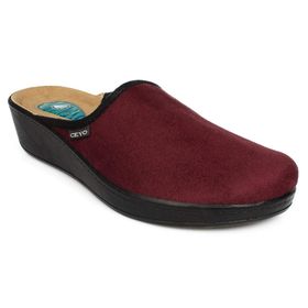 Ceyo 9932 Z Comfort Ön Kapali Bordo Kadın Terlik