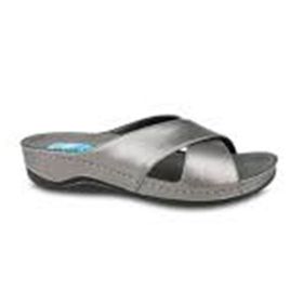 Ceyo 9946-1 Platin Topuk Jelli Anatomik Taban Kadın Terlik