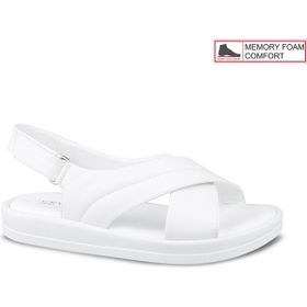 Ceyo 9986-3 Beyaz Kadın Sandalet