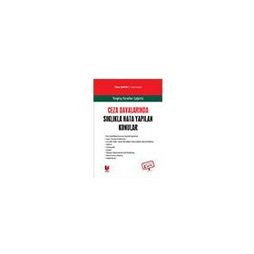 Ceza Davalarında Sıklıkla Hata Yapılan Konular - Cihan Şahin