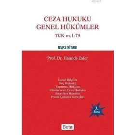 Ceza Hukuku Genel Hükümler - Hamide Zafer