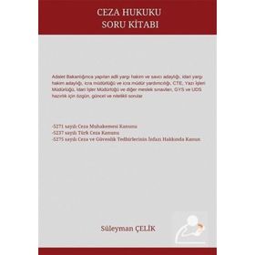Ceza Hukuku Soru Kitabı - Cinius Yayınları