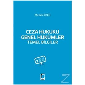 CEZA HUKUKU TEMEL BILGILER GENEL HÜKÜMLER - HAKAN HAKERI (ISBN:9789750222085)