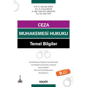 Ceza Muhakemesi Hukuku - Temel Bilgiler - Onursal Cin